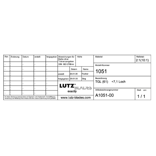 LUTZ Ersatzklingen 10er Pack – Hochwertiger Carbonstahl, Made in Germany